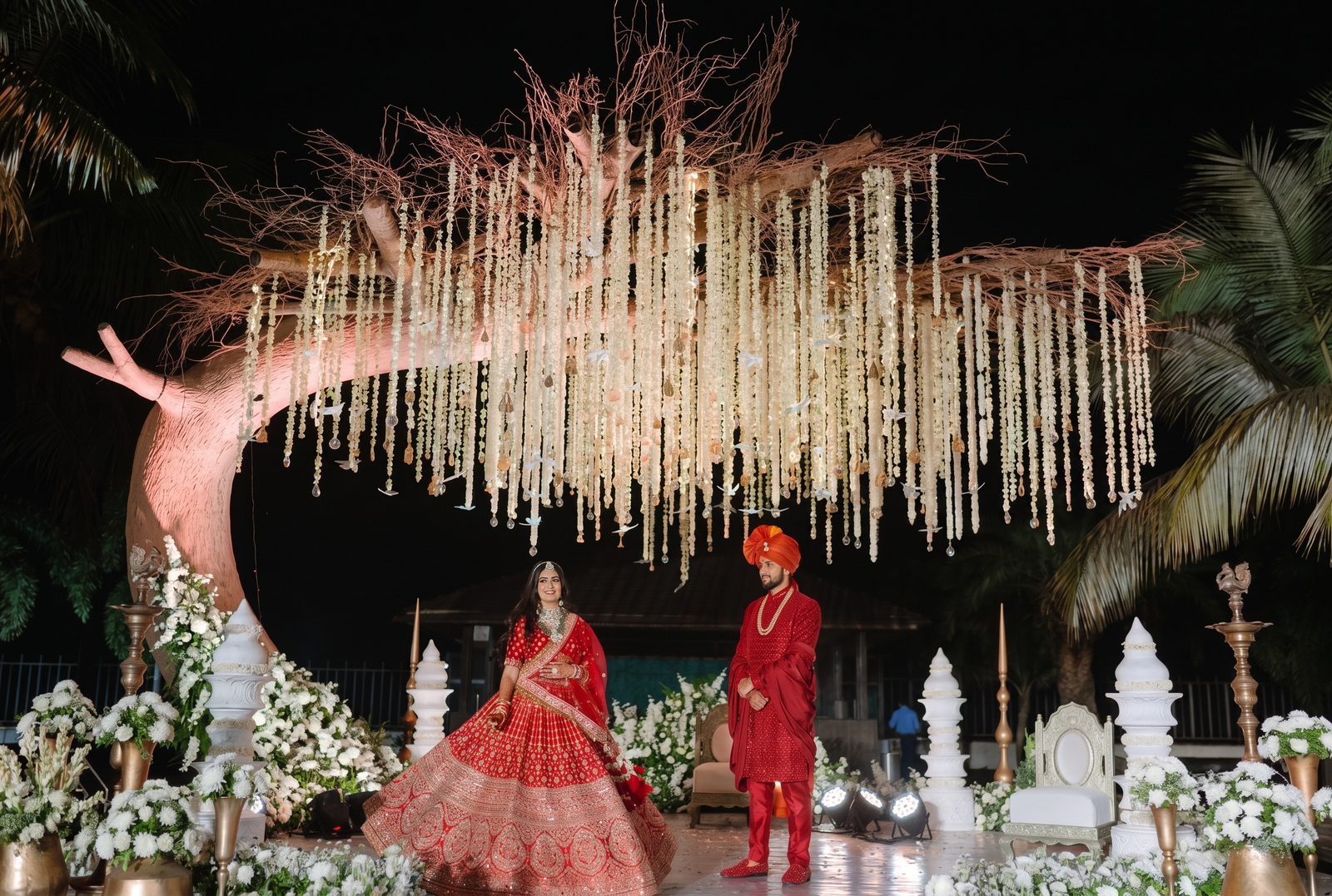 Grand Floral Tree Setup